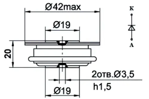 ДЛ123-320-10 диод фото 2 ДЛ123-320-10 диод фото 2