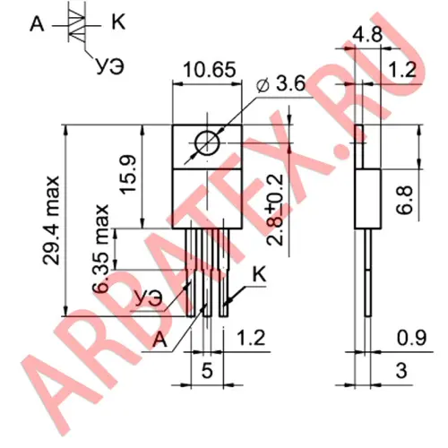 Т106-10-5 тиристор фото 3 Т106-10-5 тиристор фото 3