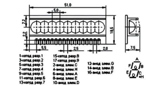 АЛС318А индикатор знаковый фото 3 АЛС318А индикатор знаковый фото 3