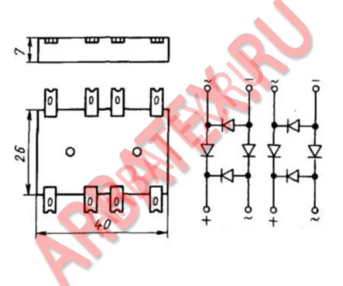 КЦ403В диодный мост фото 3 КЦ403В диодный мост фото 3